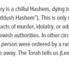 Excerpt from an article on the Jewish concept of kiddush hashem